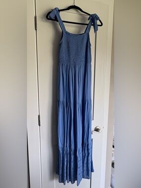 Maurices Dusty Blue / Periwinkle Maxi Dress